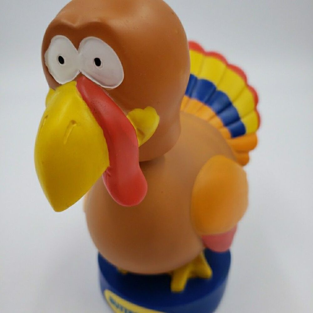 Funny Thanksgiving Turkey Bobblehead Butterball Advertising Promo 1980s Figurine